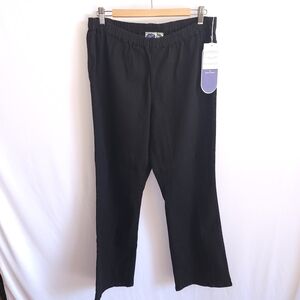 NWT DG2 by Diane Gilman Black Elastic Straight Pants Size XL